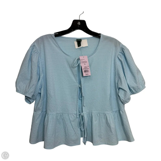 Top Short Sleeve By Wild Fable In Blue, Size: Xl