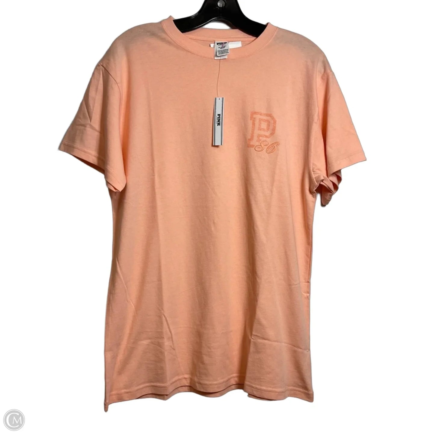 Top Short Sleeve By Pink In Peach, Size: Xs