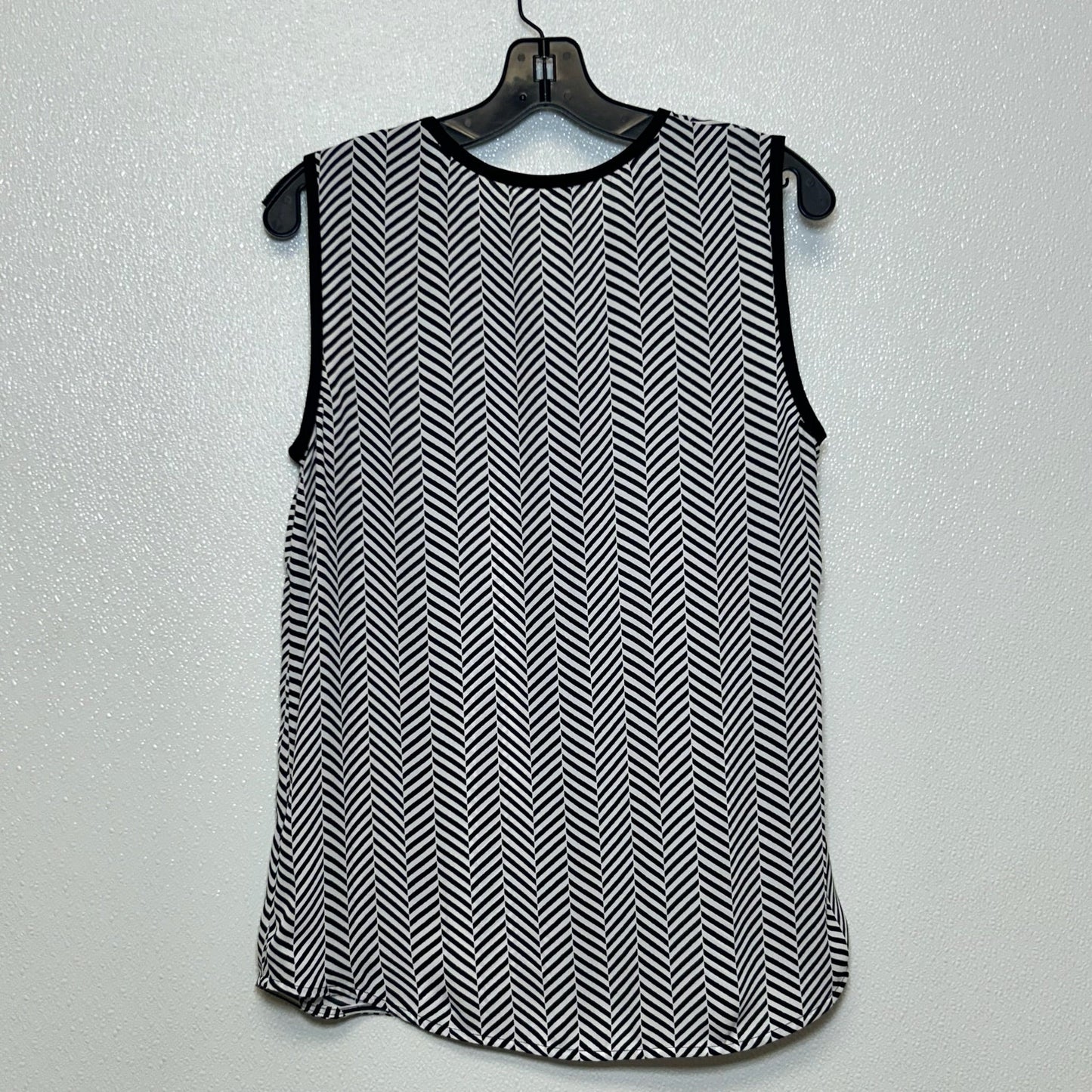 Black White Top Sleeveless Vince Camuto, Size S