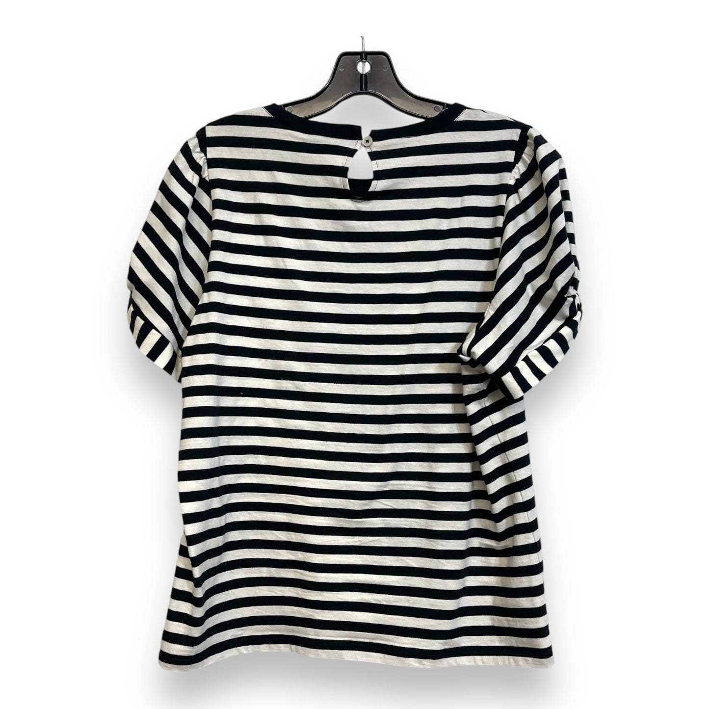 Top Short Sleeve By J Crew O In Striped, Size: M