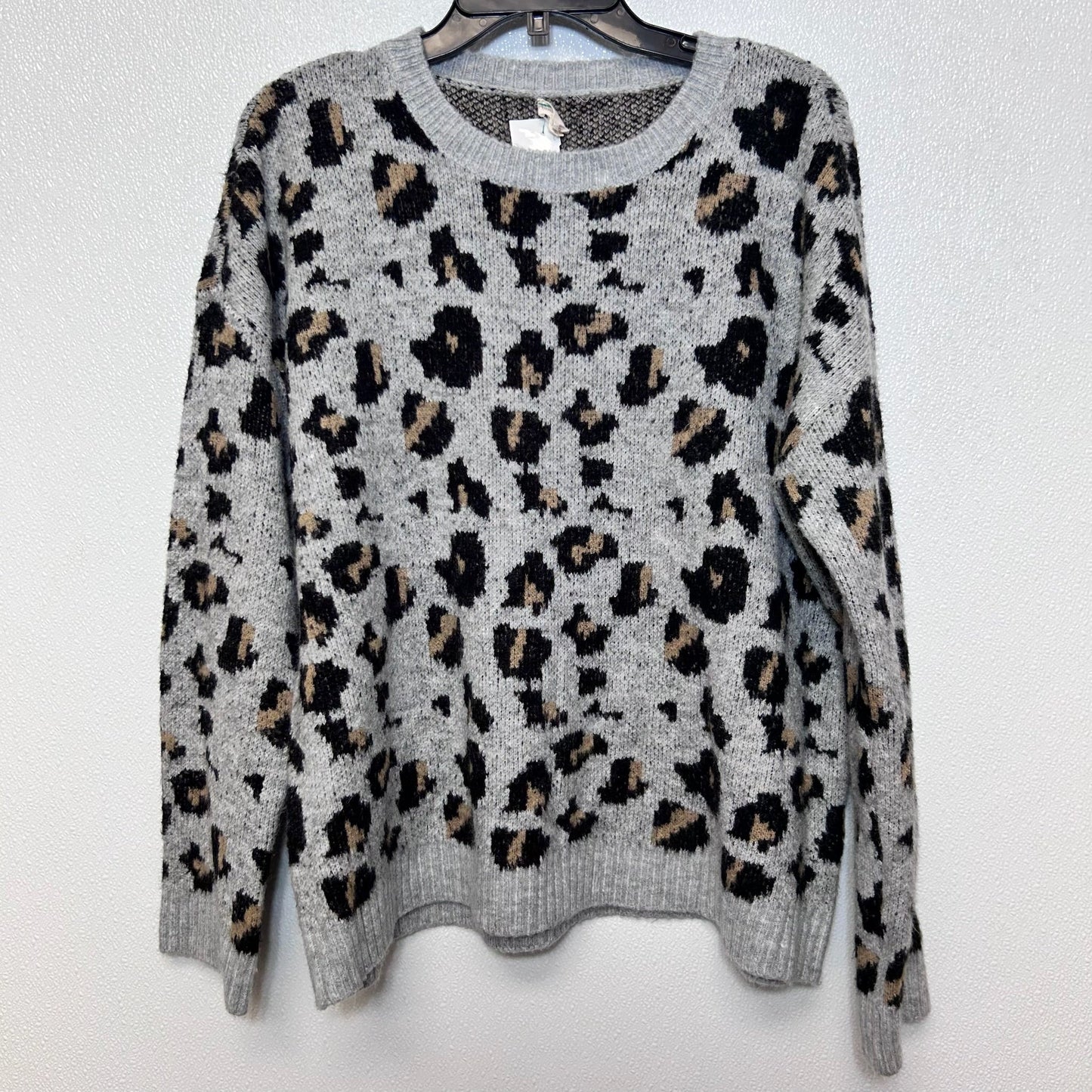 Animal Print Sweater Hem & Thread, Size S