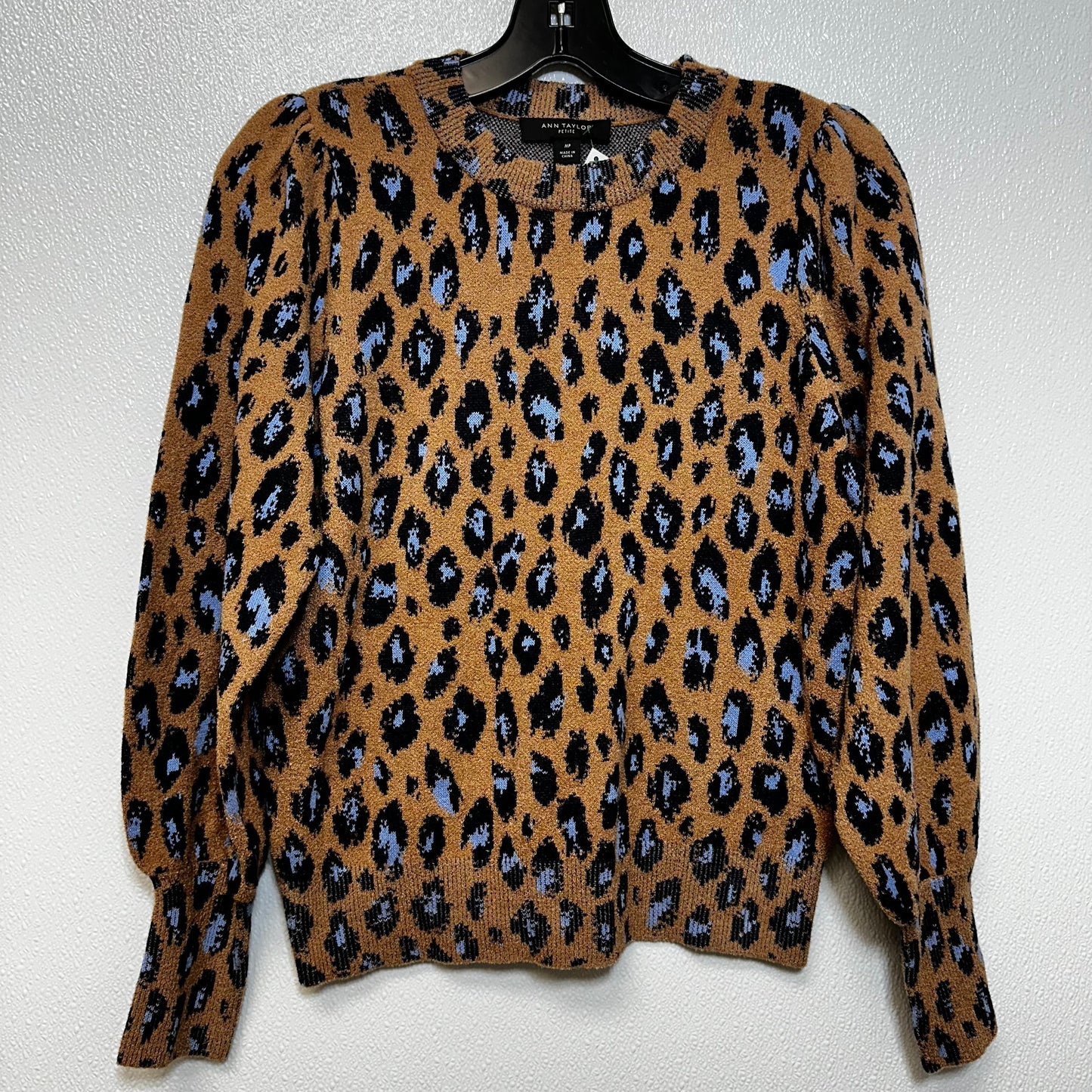 Animal Print Sweater Ann Taylor O, Size Petite  Medium