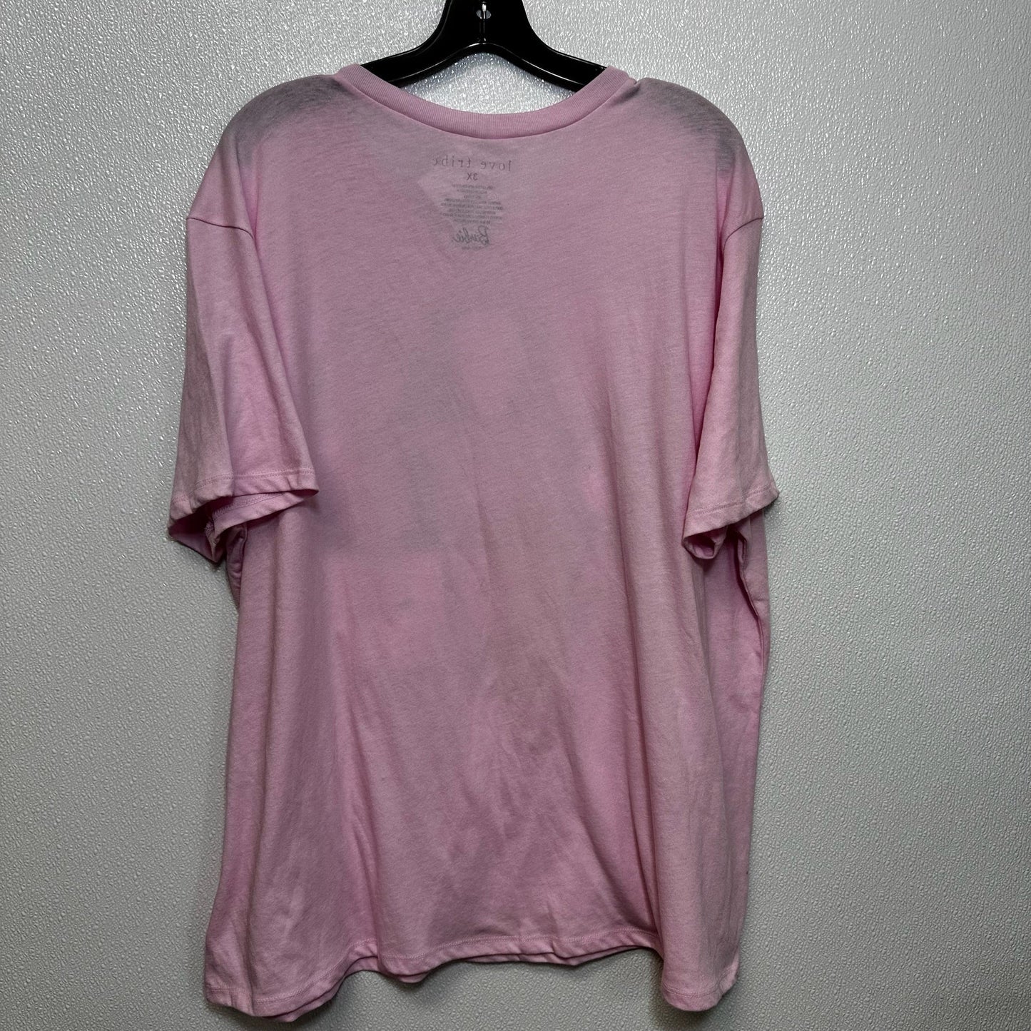 Pink Top Short Sleeve Basic Cmf, Size 3x