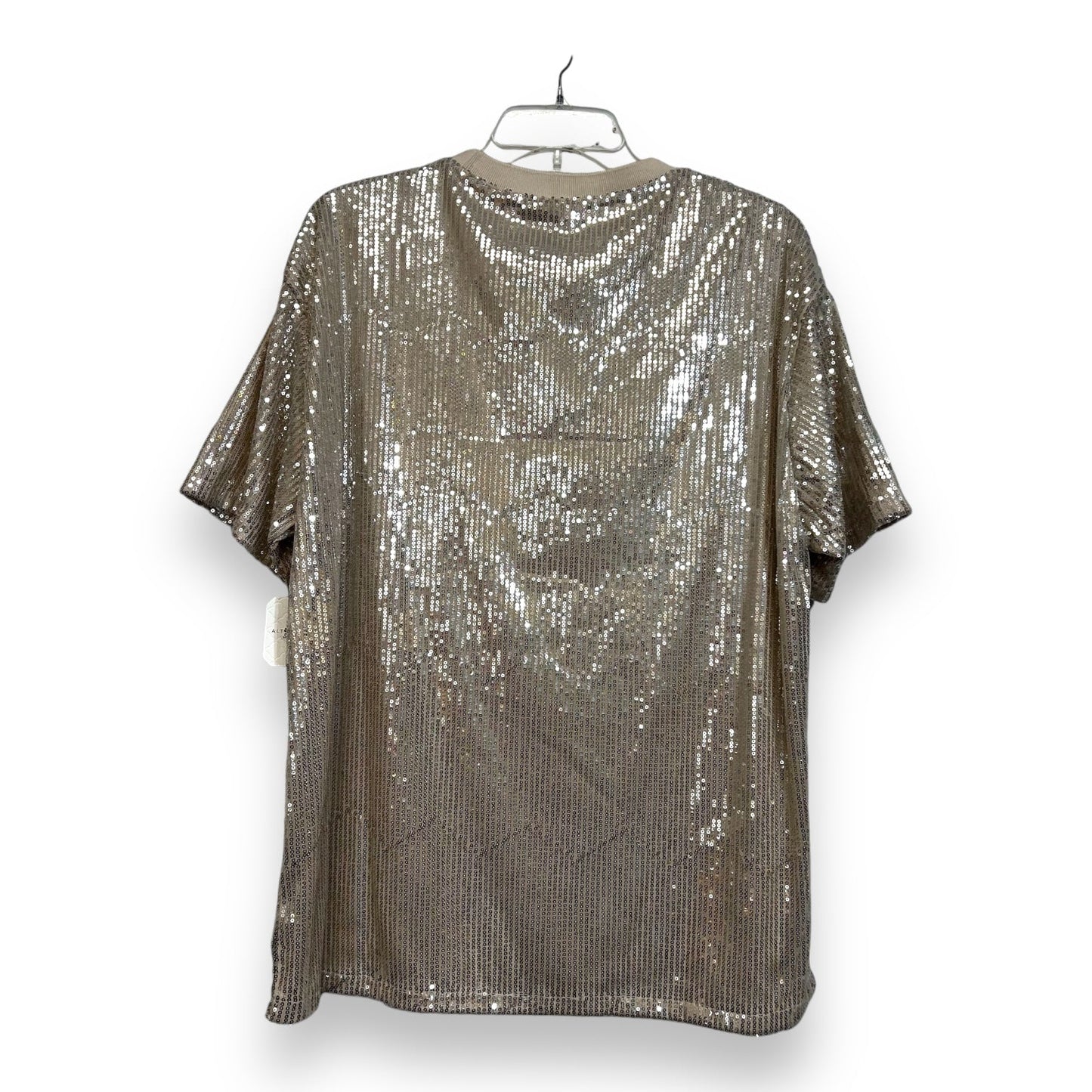 Top Short Sleeve By Altard State In Silver, Size: M