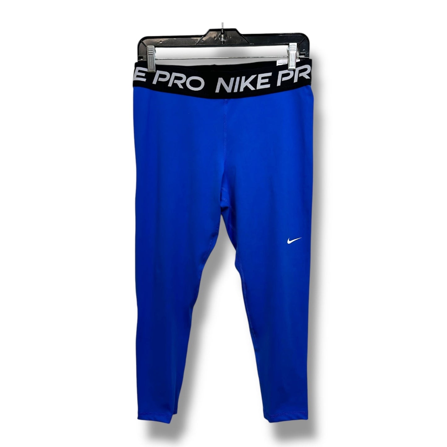 Athletic Leggings By Nike Apparel In Blue, Size: L