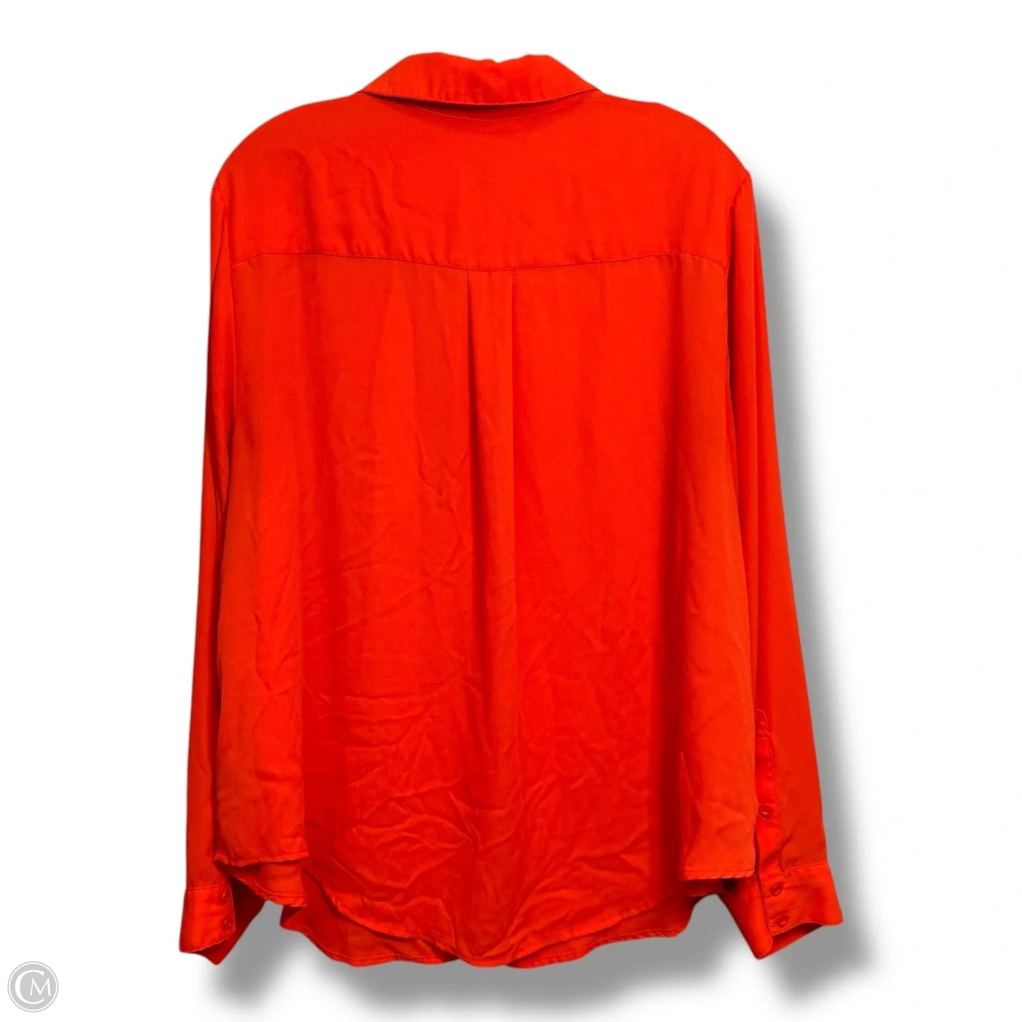 Blouse Long Sleeve By Torrid In Orange, Size: 1x