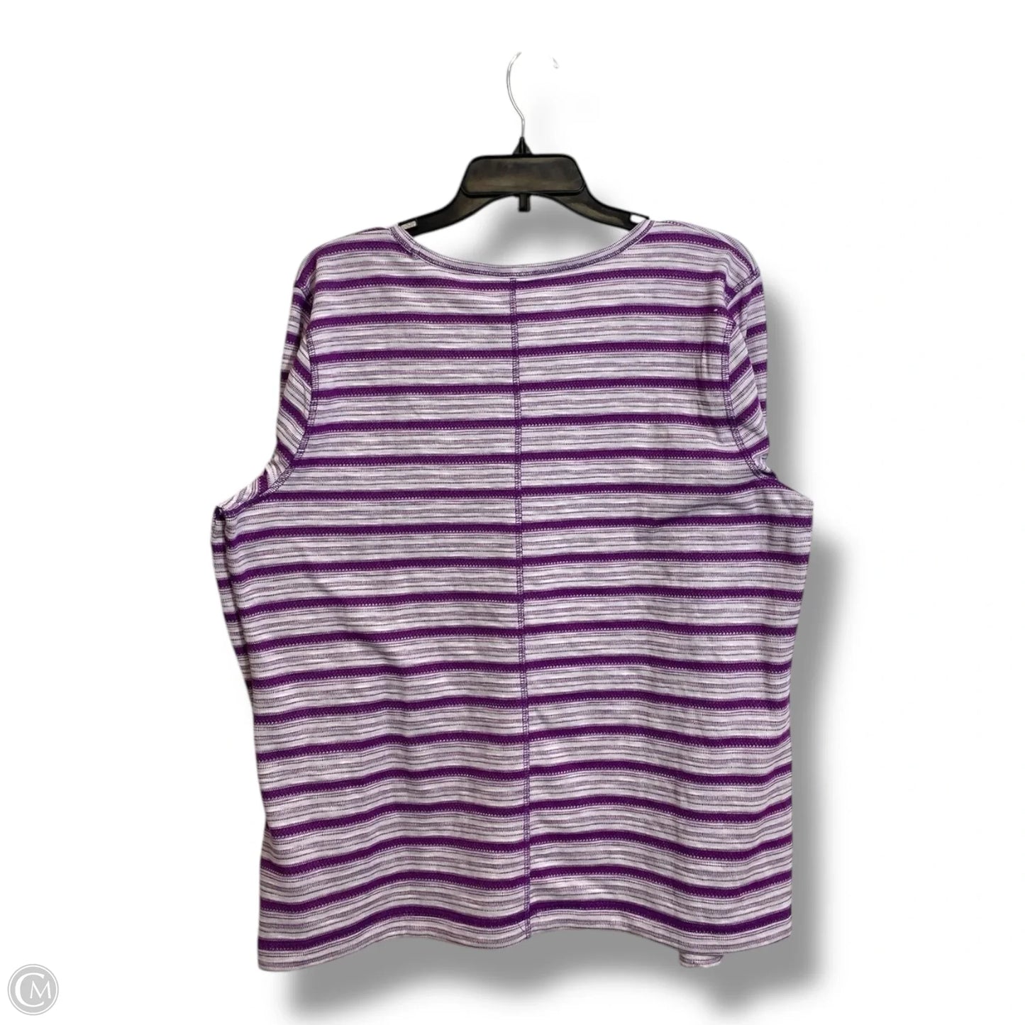 Top Long Sleeve Basic By Talbots In Purple, Size: Xl