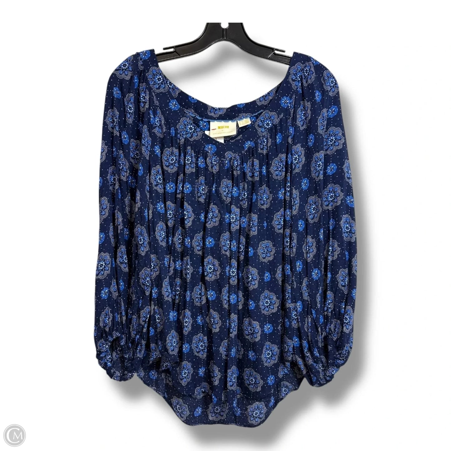 Top Long Sleeve By Maeve In Navy, Size: S