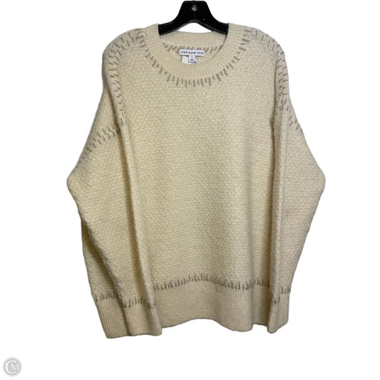 Sweater By Clothes Mentor In Ivory, Size: 2x