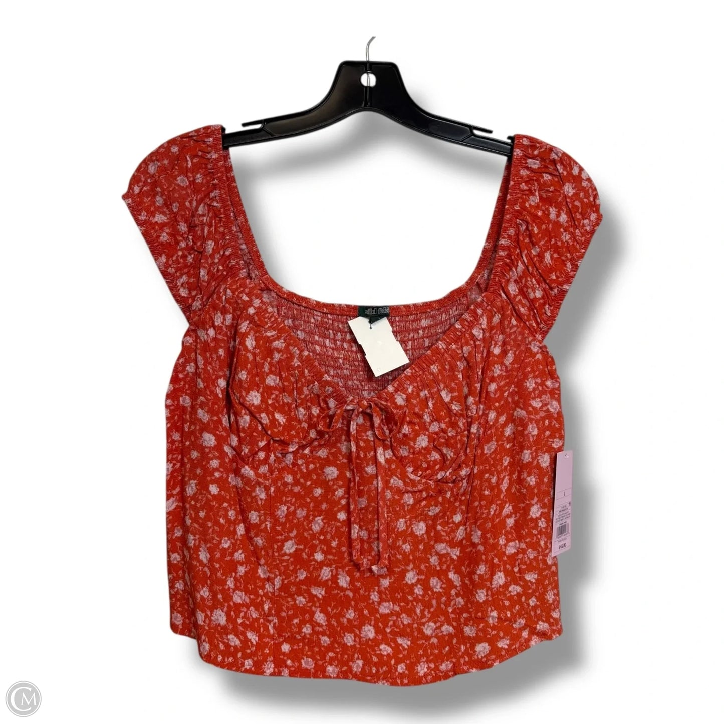 Top Sleeveless By Wild Fable In Floral Print, Size: L