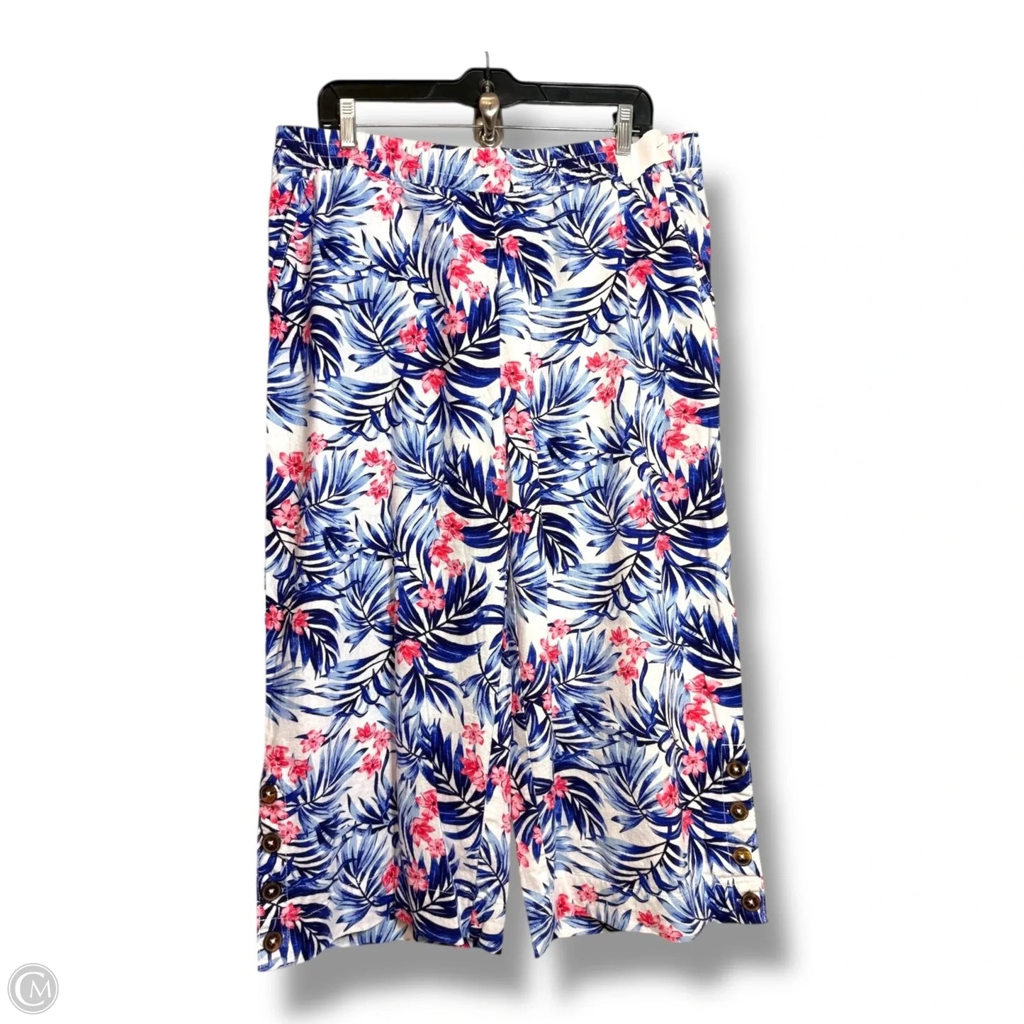 Capris By Caribbean Joe In Blue, Size: L