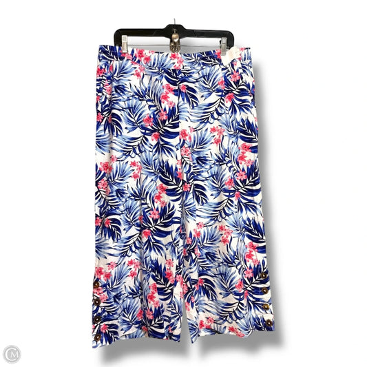 Capris By Caribbean Joe In Blue, Size: L