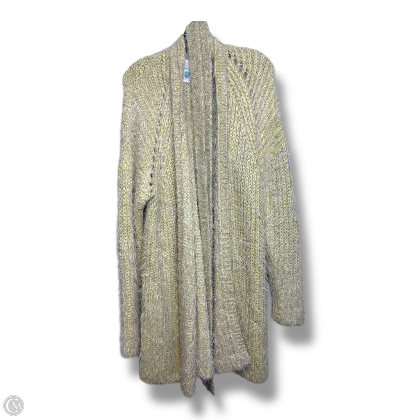 Cardigan By Anthropologie In Yellow, Size: 1x