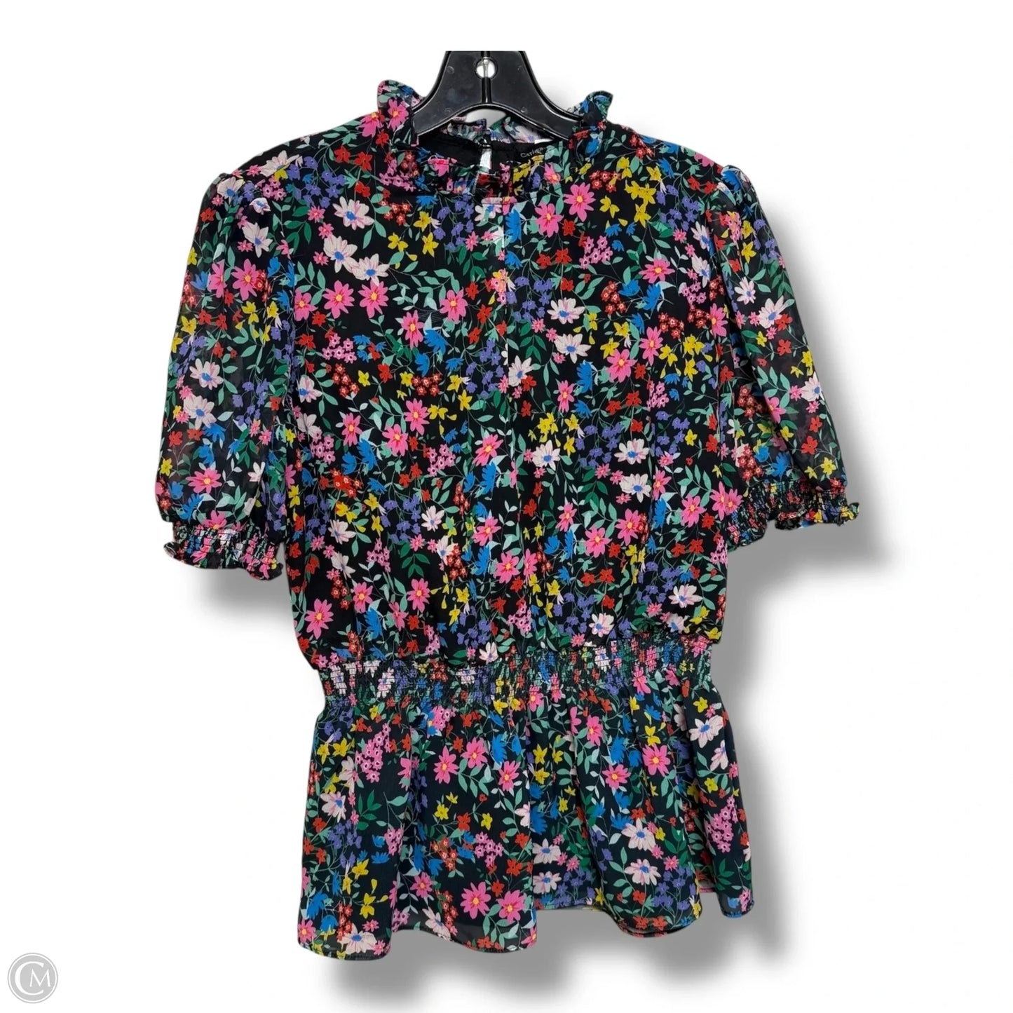 Top Short Sleeve By Catherine Malandrino In Floral Print, Size: S