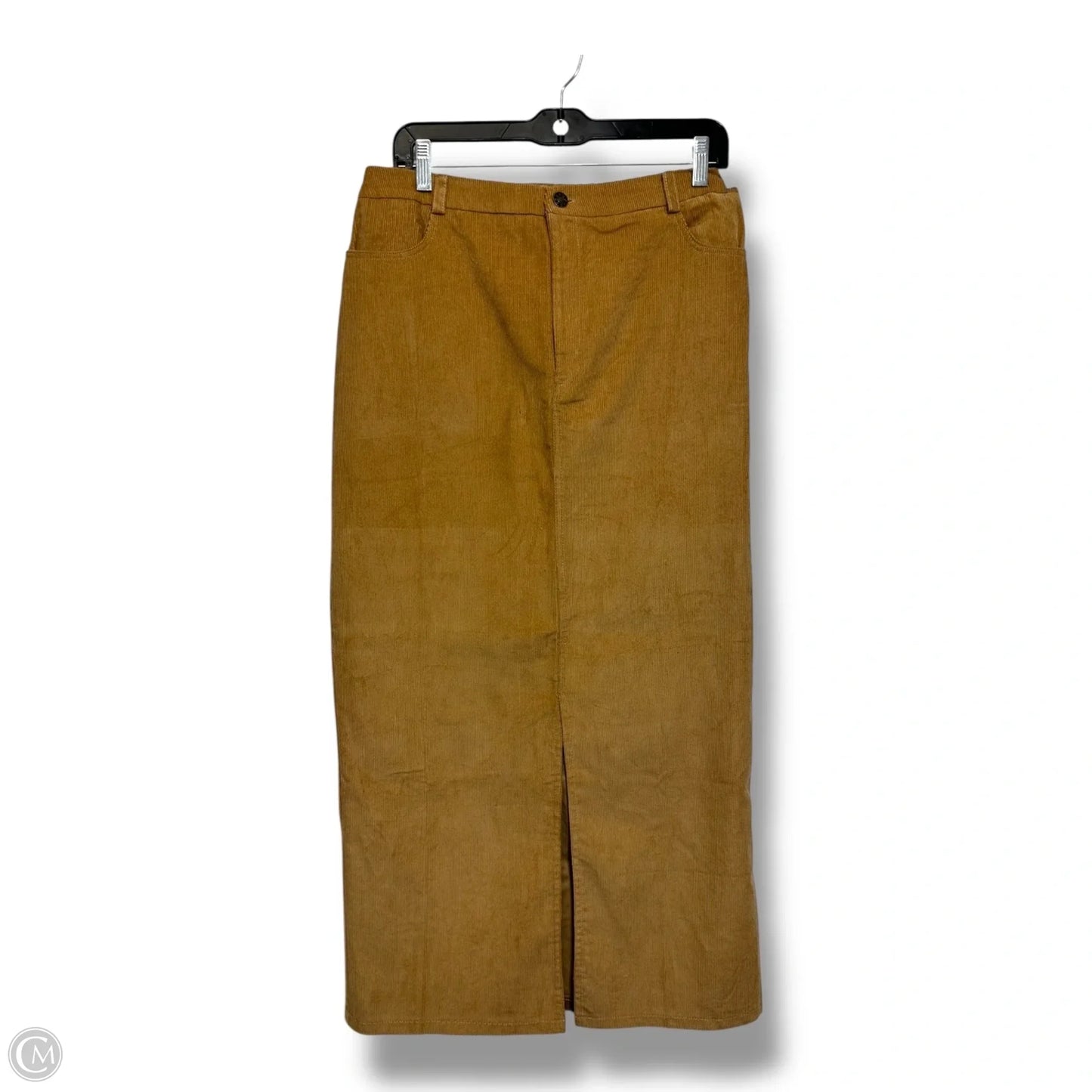 Skirt Midi By Clothes Mentor In Tan, Size: Xl