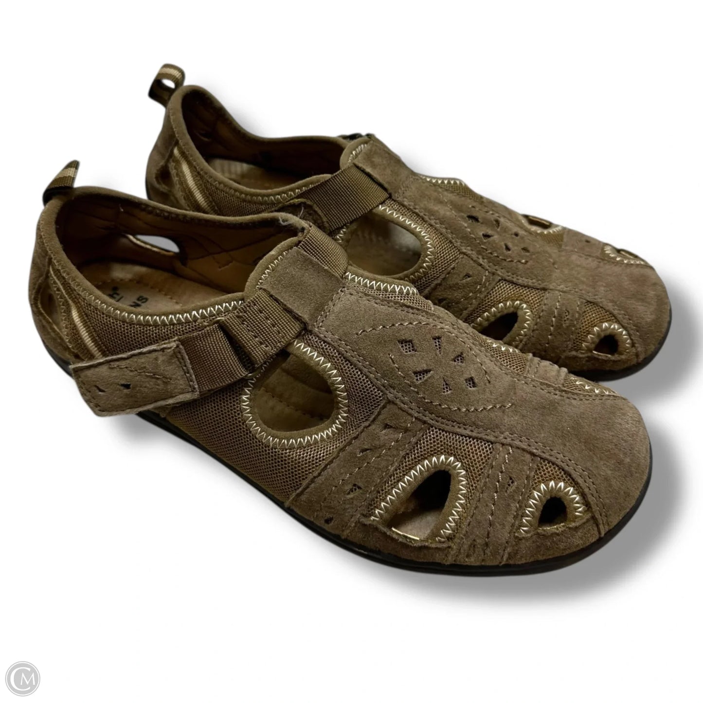 Sandals Flats By Earth In Tan, Size: 9.5