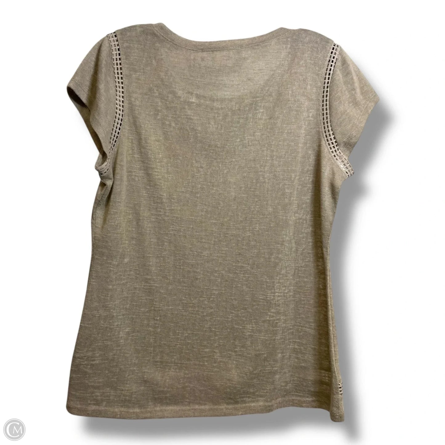 Top Sleeveless Basic By Essentials In Tan, Size: M