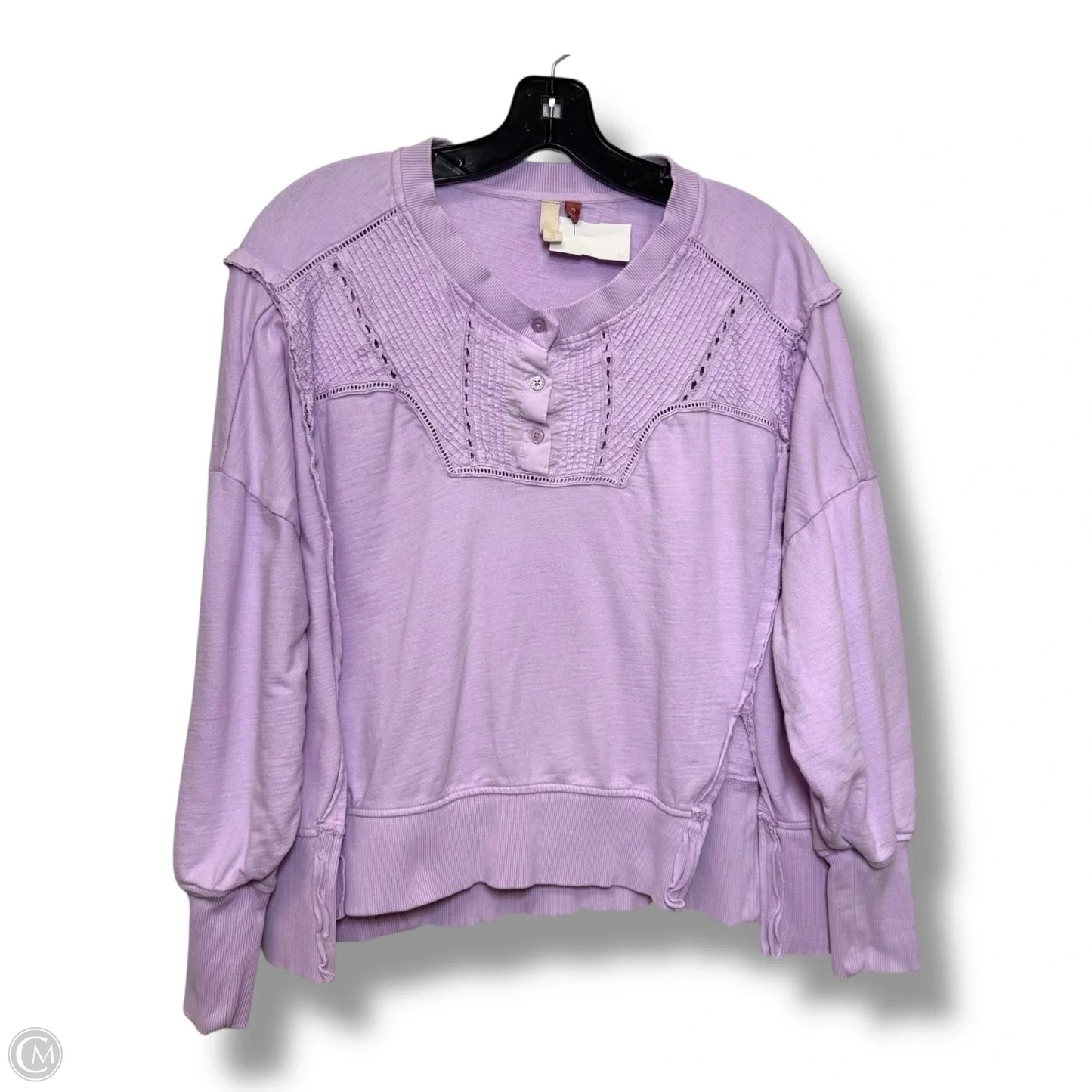 Top Long Sleeve By Pilcro In Purple, Size: Xs
