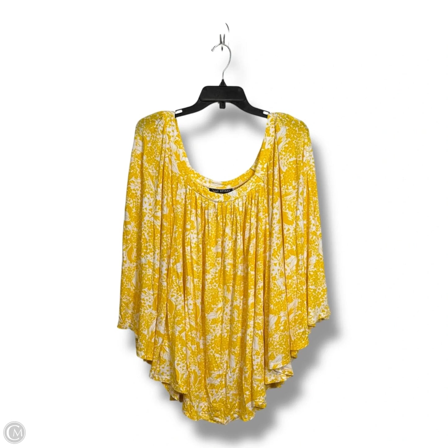 Poncho By Lane Bryant In Yellow, Size: 3x