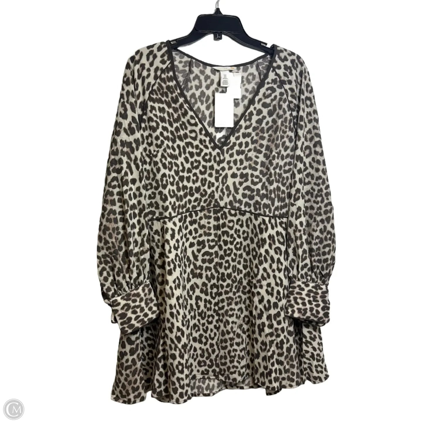 Dress Casual Short By H&m In Animal Print, Size: M