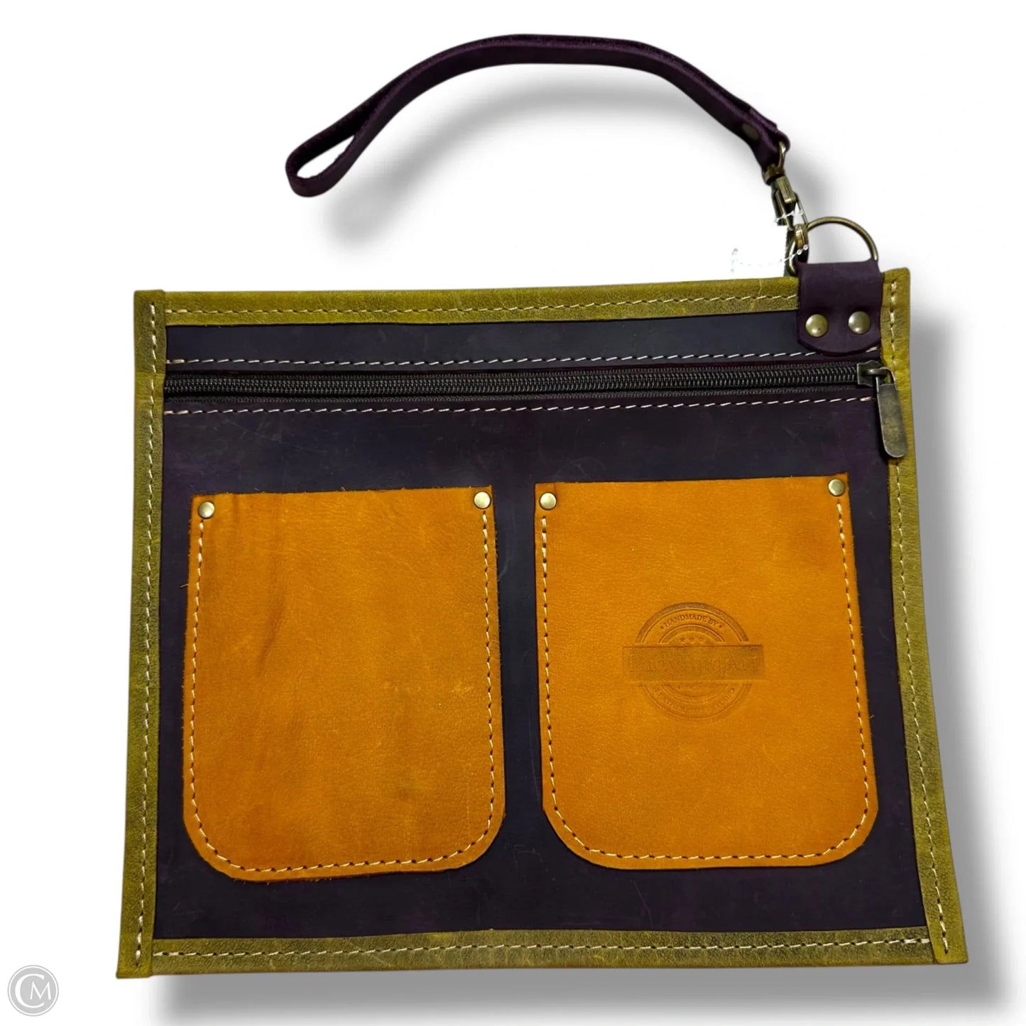 Wristlet Leather By Clothes Mentor, Size: Medium