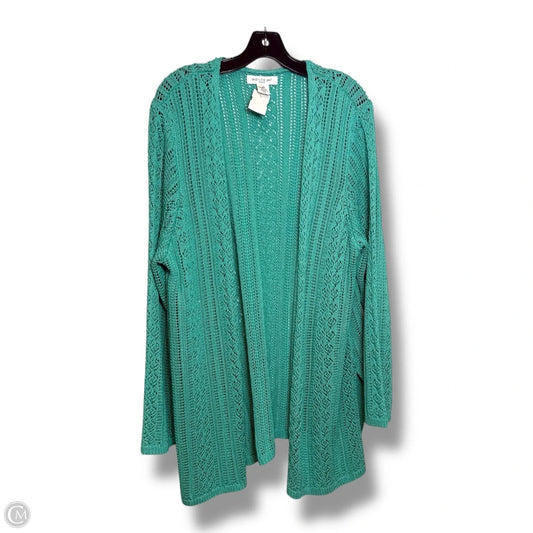 Cardigan By Skyes The Limit In Teal, Size: 2x