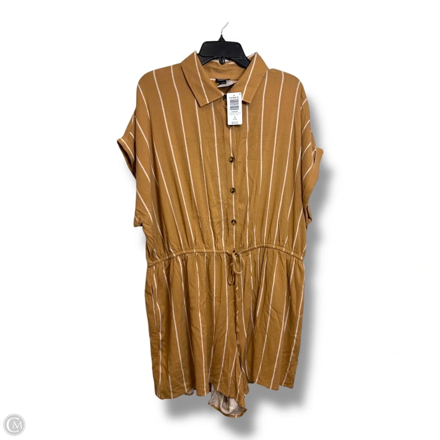 Romper By Torrid In Tan, Size: 1x