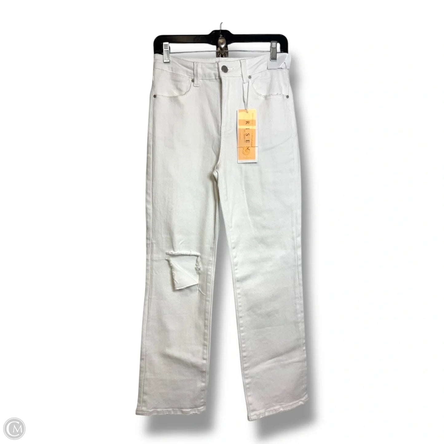 Jeans Wide Leg By Risen In White, Size: 5