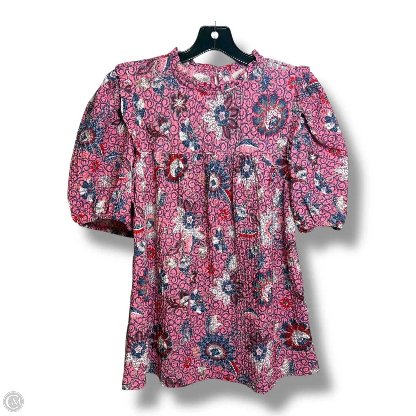 Top Short Sleeve By Loft In Pink, Size: M