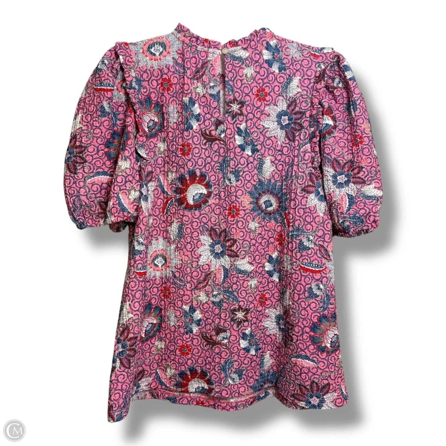 Top Short Sleeve By Loft In Pink, Size: M