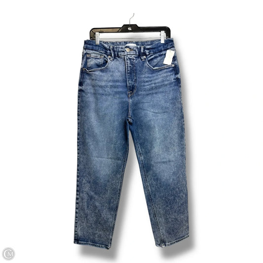 Jeans Straight By Good American In Blue Denim, Size: 14
