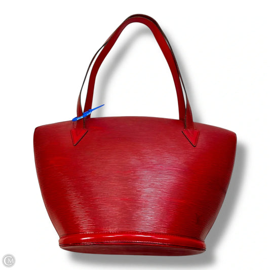 Epi leather Saint Jacques bag Handbag Luxury Designer By Louis Vuitton, Size: Large