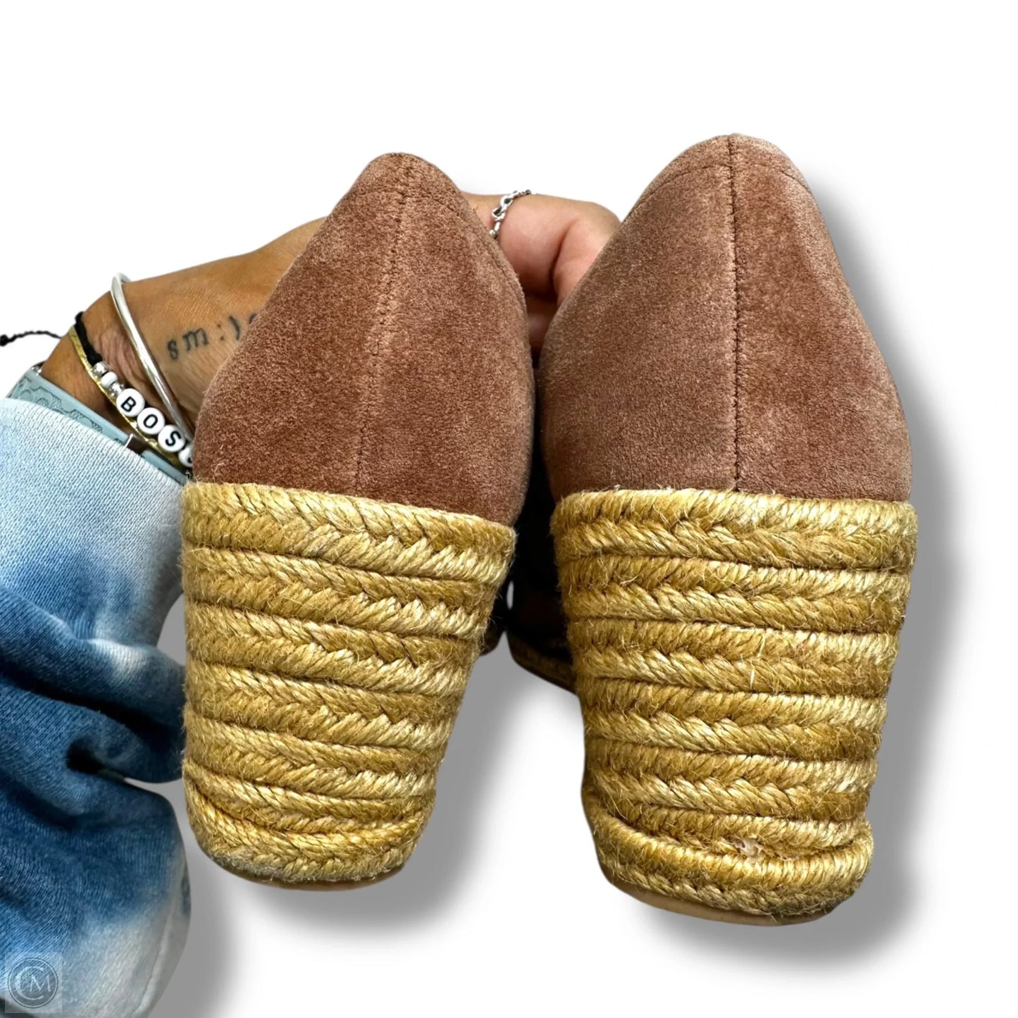 Shoes Heels Wedge By Jack Rogers In Mauve, Size: 8.5