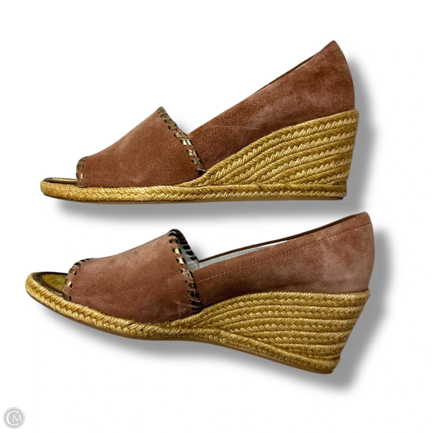 Shoes Heels Wedge By Jack Rogers In Mauve, Size: 8.5