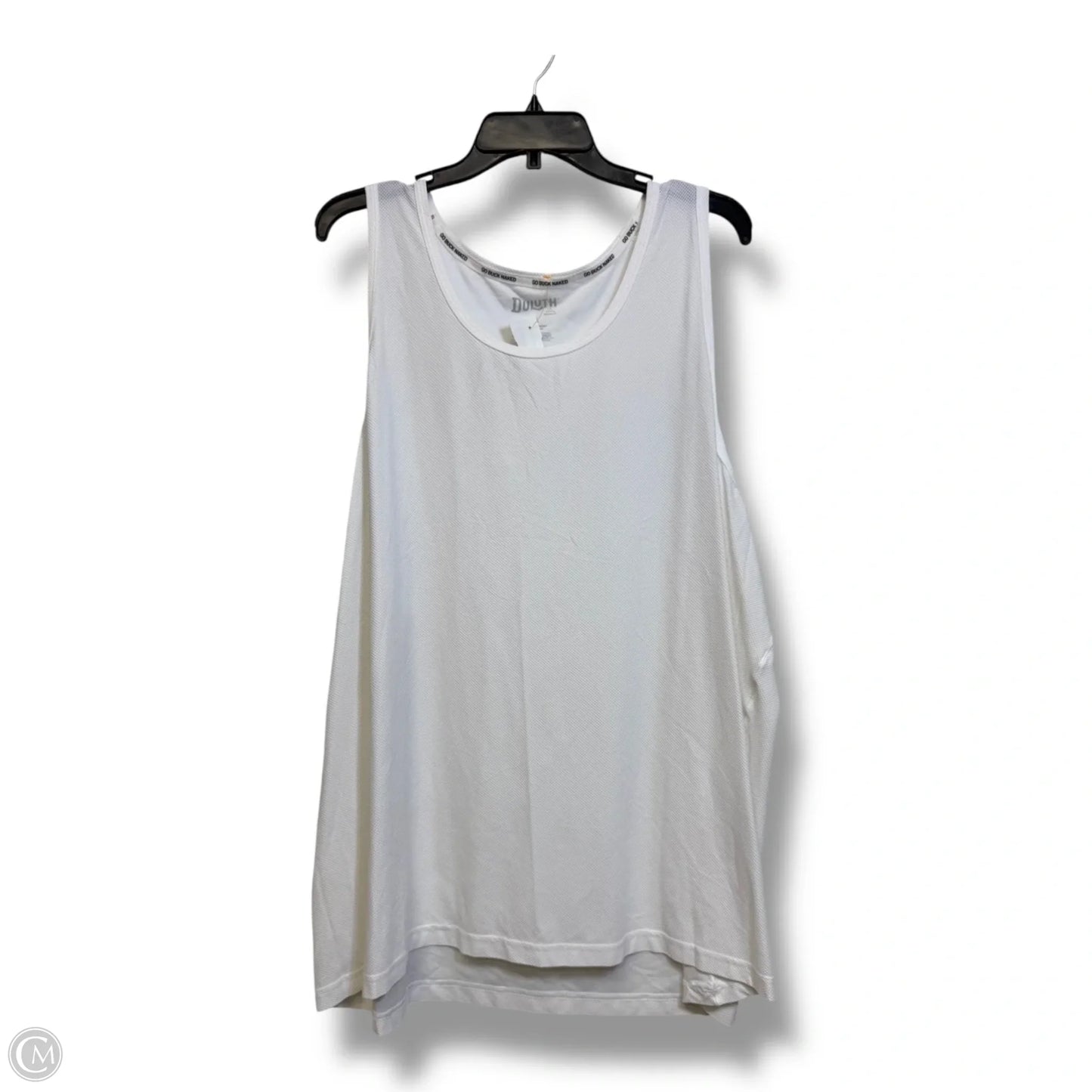 Top Sleeveless By Duluth Trading In White, Size: 3x