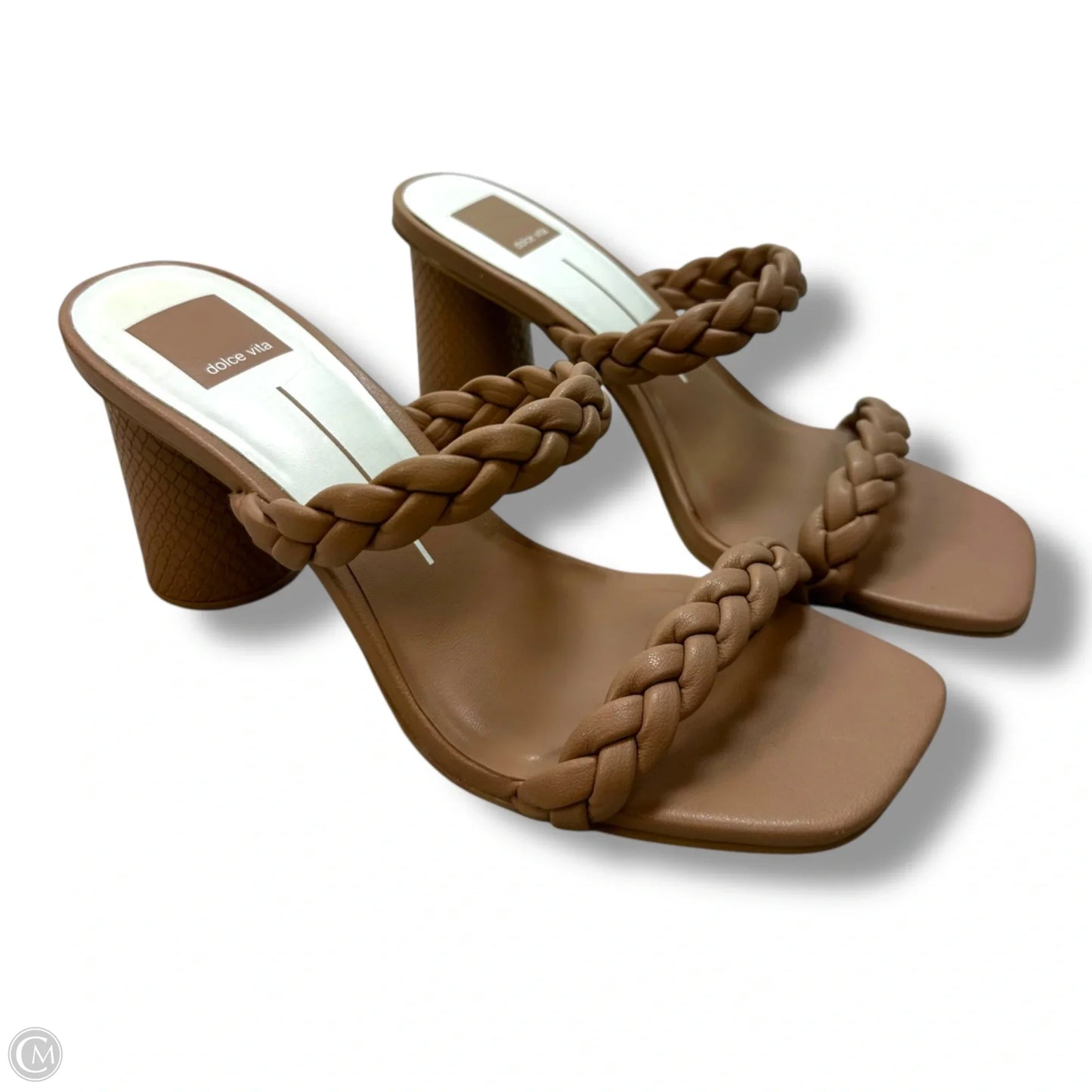 Sandals Heels Block By Dolce Vita In Tan, Size: 8