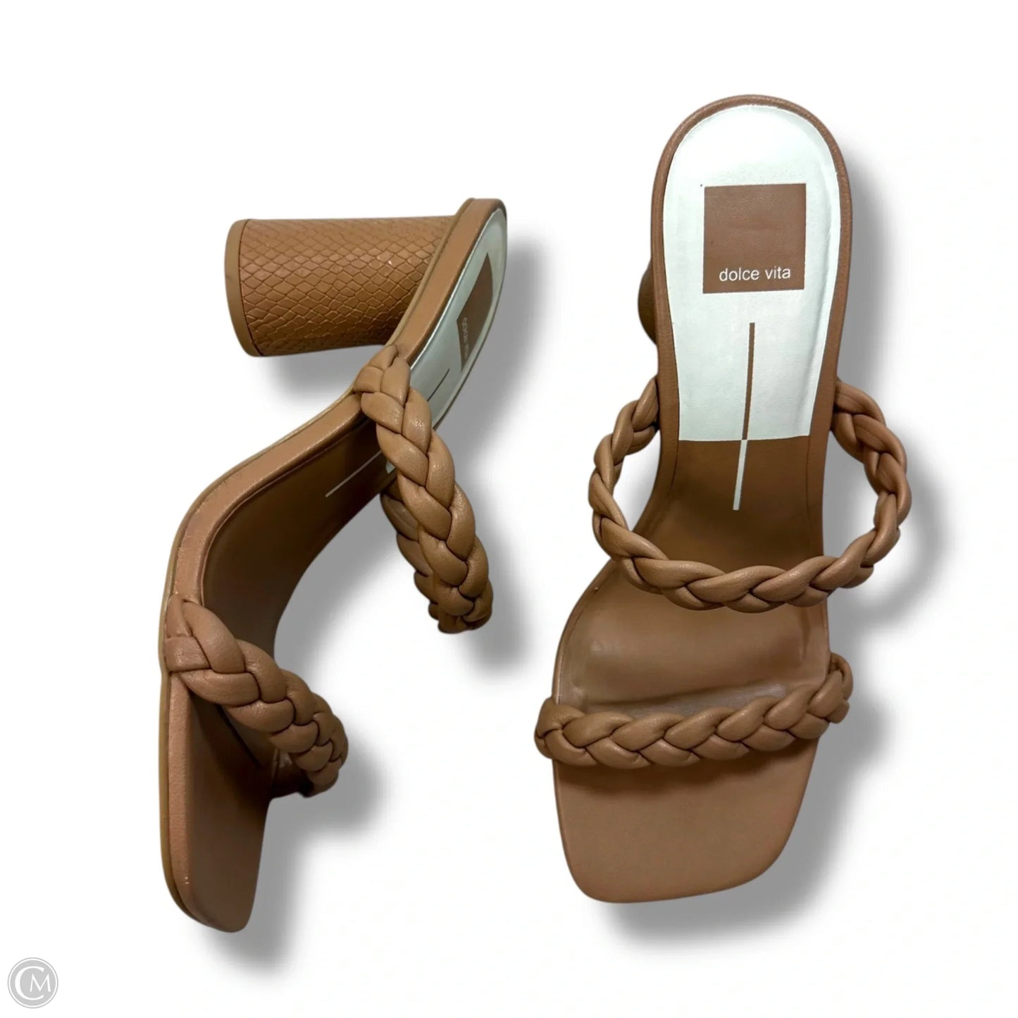 Sandals Heels Block By Dolce Vita In Tan, Size: 8