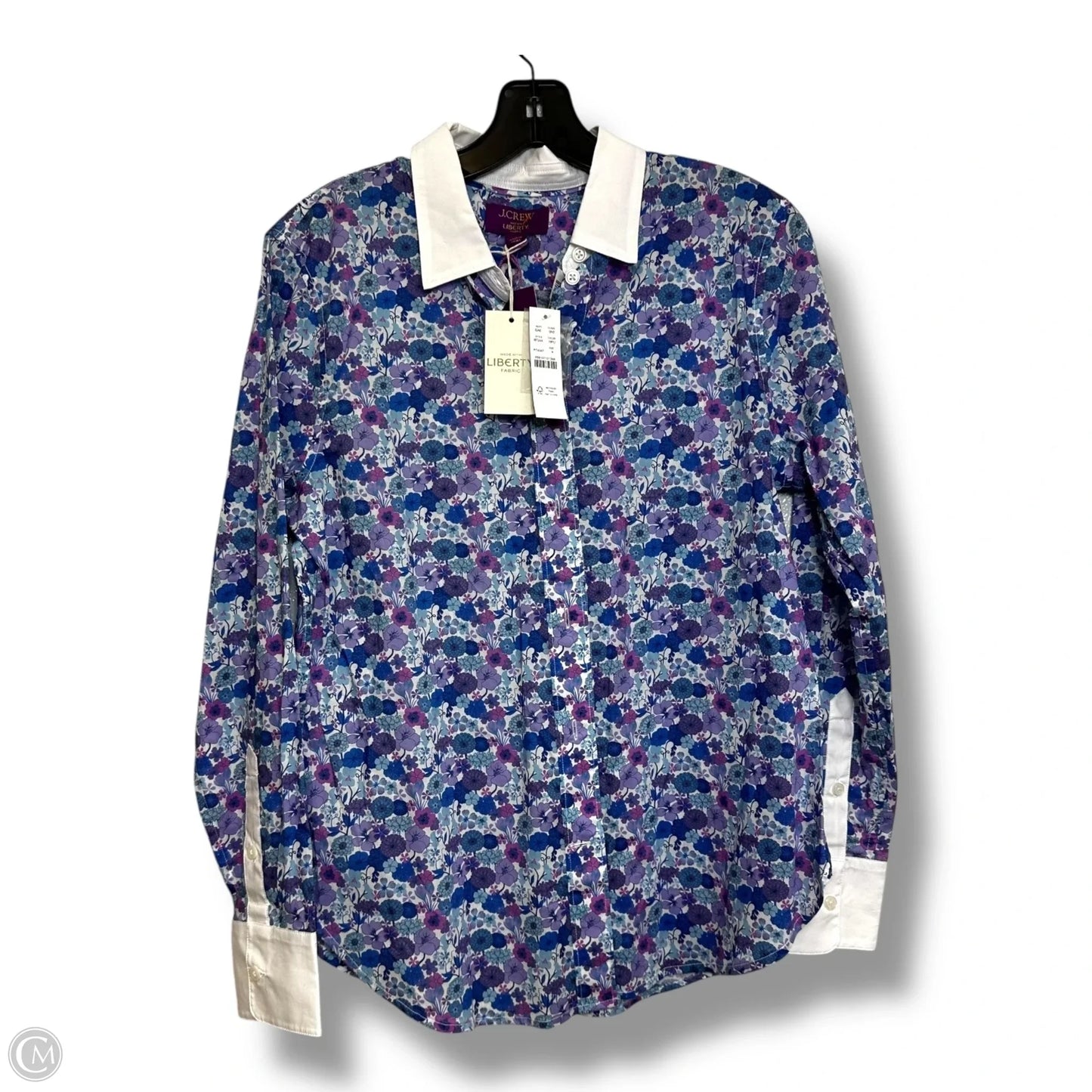 Blouse Long Sleeve By J. Crew In Purple, Size: S