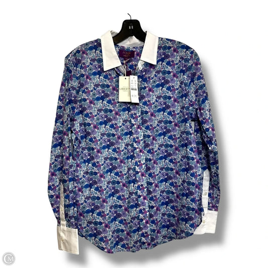 Blouse Long Sleeve By J. Crew In Purple, Size: S