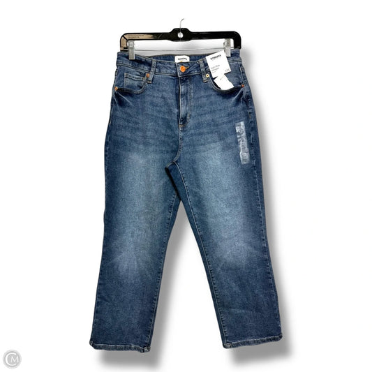 Jeans Cropped By Sonoma In Blue Denim, Size: 12