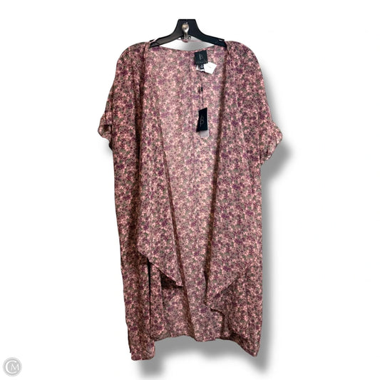 Kimono By Bobeau In Floral Print, Size: M
