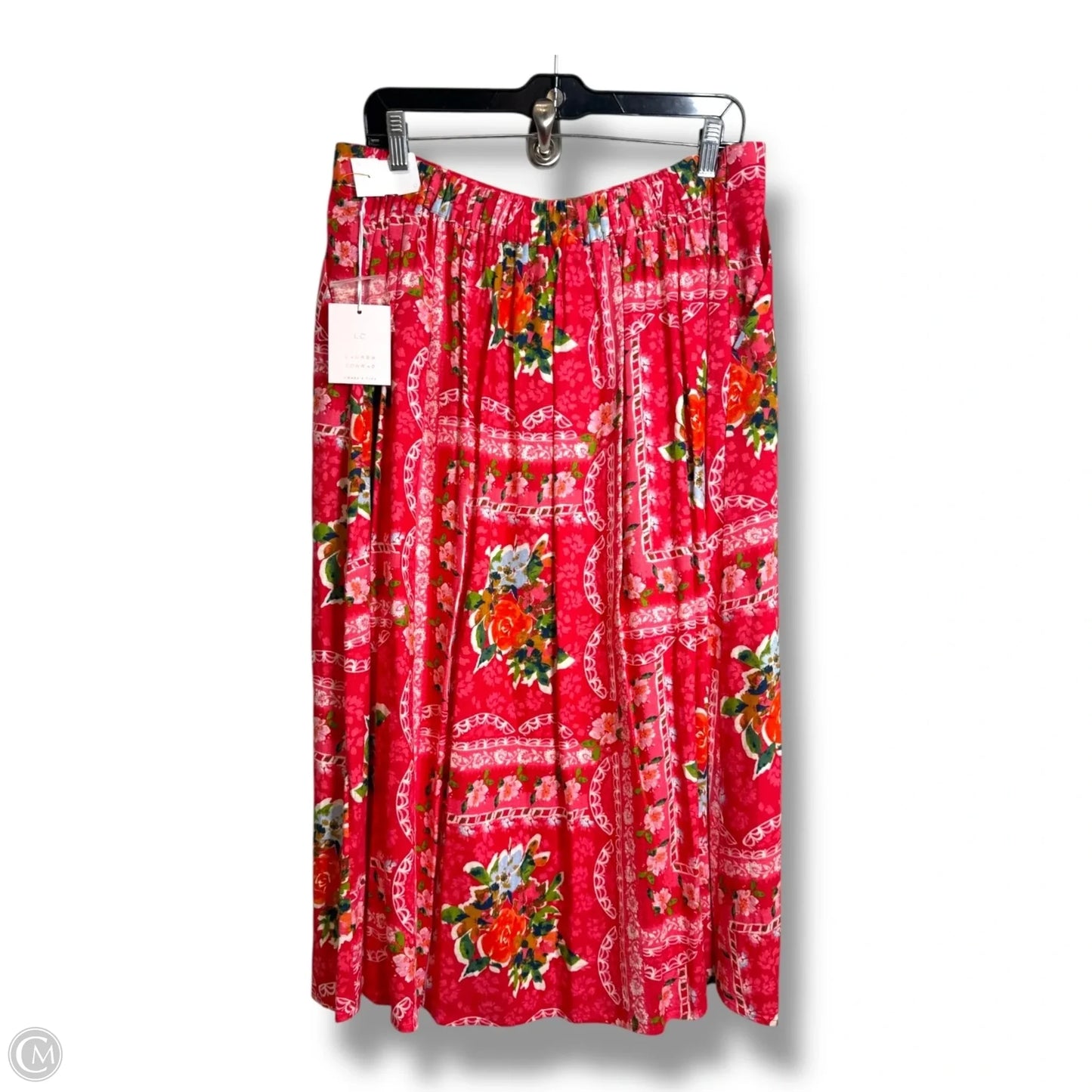 Skirt Midi By Lc Lauren Conrad In Floral Print, Size: Xl