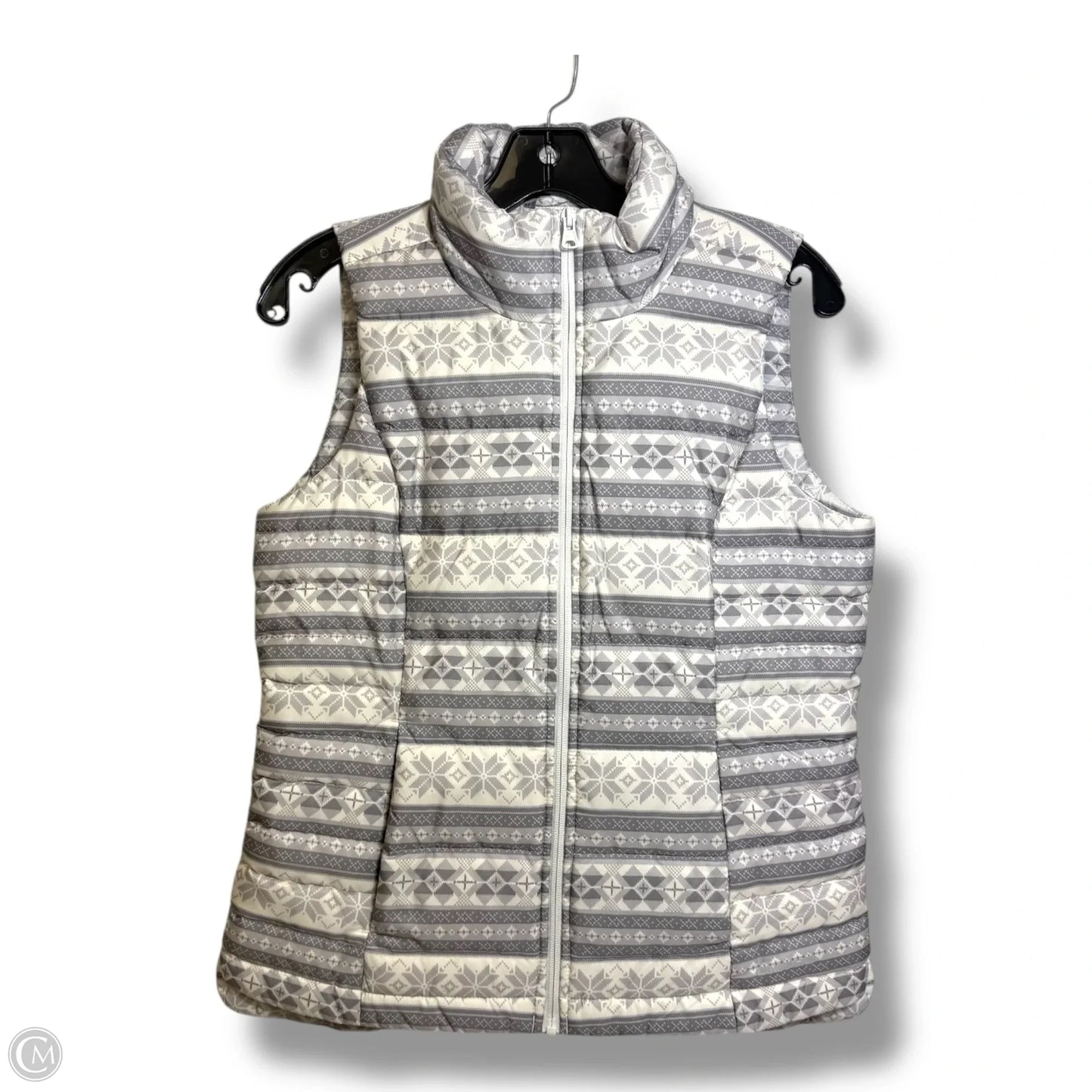 Vest Puffer & Quilted By Lands End In Grey, Size: Xs