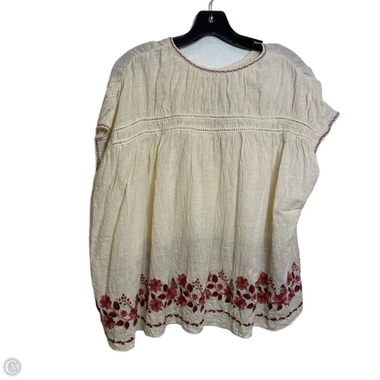 Top Sleeveless By Max Studio In Ivory, Size: M