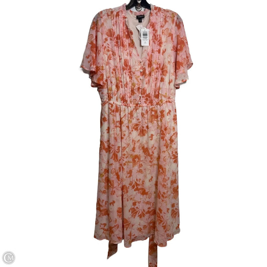 Dress Casual Midi By Torrid In Orange, Size: 2x