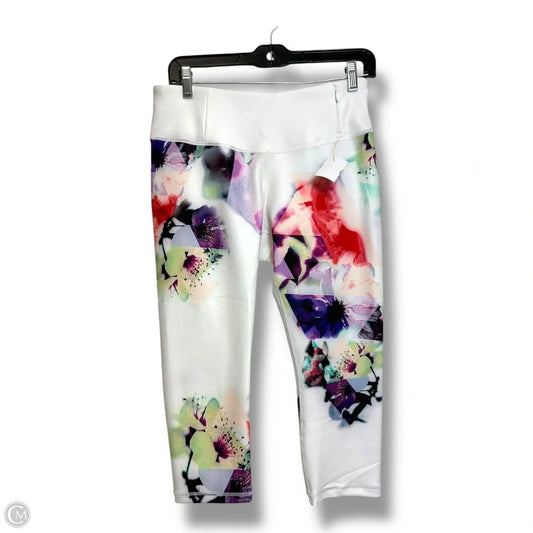 Athletic Capris By Calia In Floral Print, Size: M