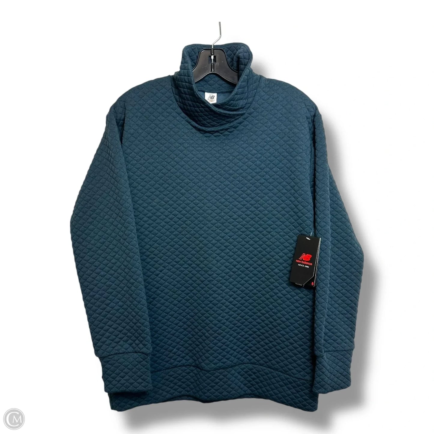 Athletic Jacket By New Balance In Teal, Size: M