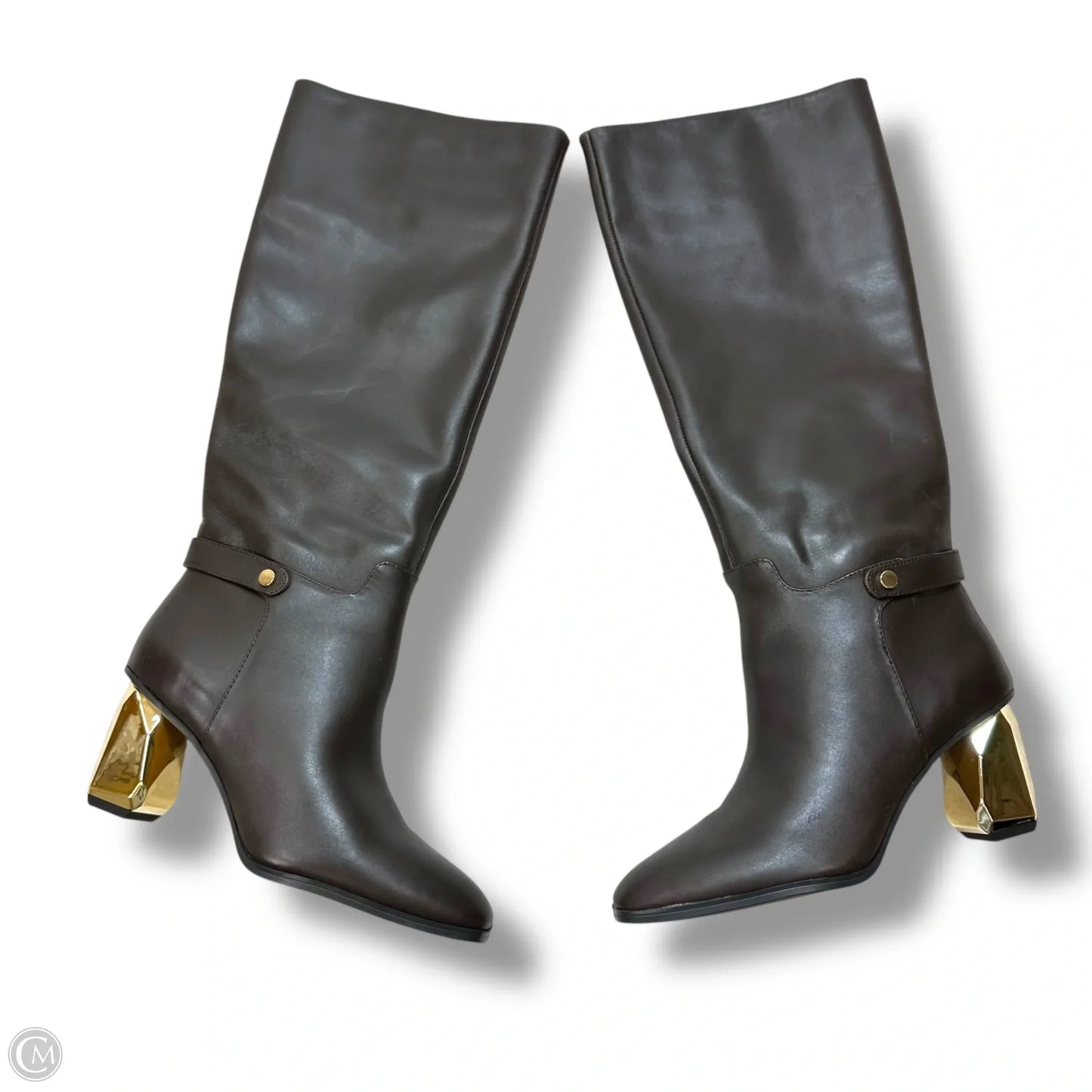 Boots Mid-calf Heels By Franco Sarto In Brown, Size: 8