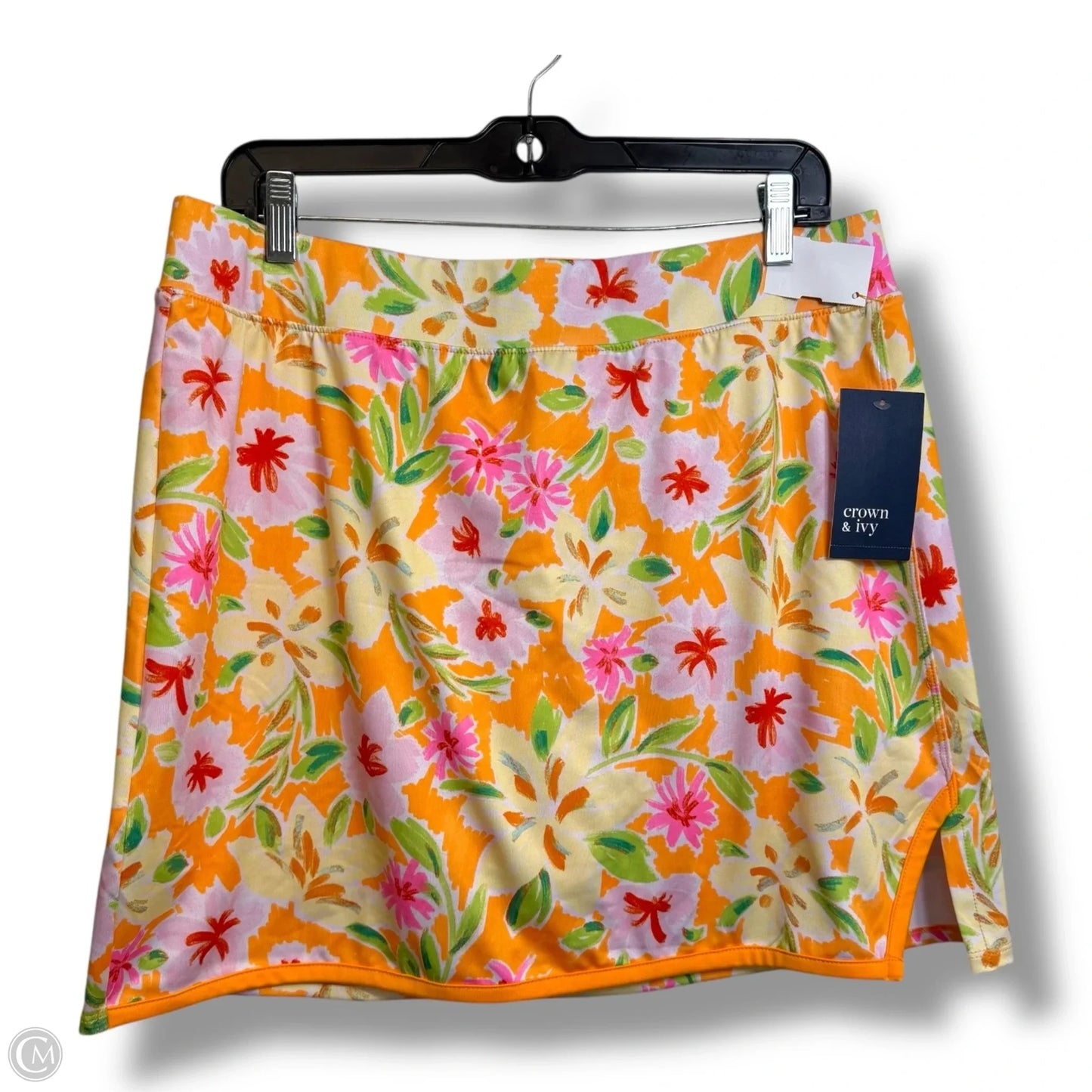 Skort By Crown And Ivy In Orange, Size: L