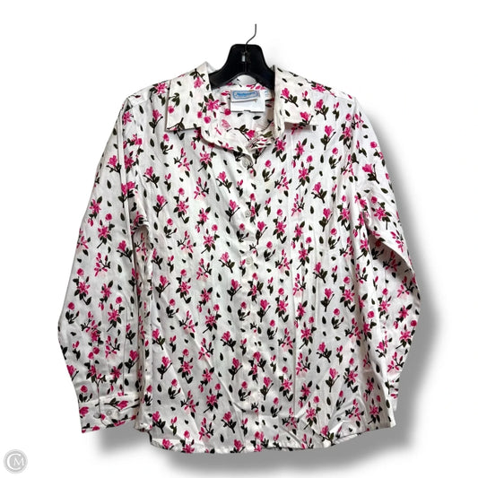 Top Long Sleeve By Cme In Floral Print, Size: Sp